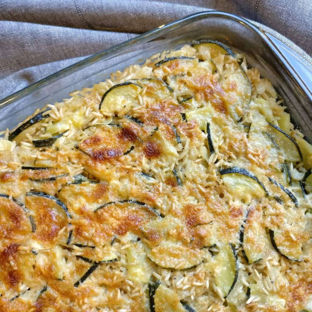 Zucchini-Reis-Gratin – Herdgeflüster Zucchini-Reis-Gratin – Herdgeflüster